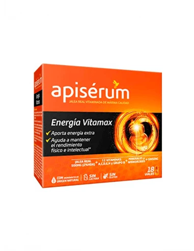 APISÉRUM JALEA REAL ENERGÍA VITAMAX 18 VIALES 3 APISÉRUM JALEA REAL ENERGÍA VITAMAX 18 VIALES