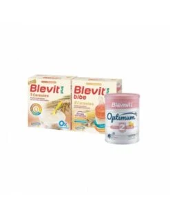 BLEVIT PLUS 5 600 G + 8 CEREALES 600 G + BLEMIL PLUS OPTIMUM 400 G PACK