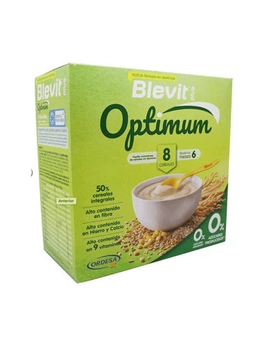 BLEVIT PLUS OPTIMUM 8 CEREALES 1 ENVASE 400 G 3 BLEVIT PLUS OPTIMUM 8 CEREALES 1 ENVASE 400 G