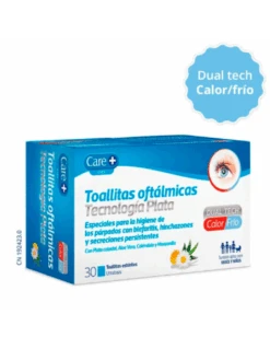 CARE+ TOALLITAS OFTALMICAS TECNOLOGIA PLATA FRIO/CALOR 30 UNIDADES