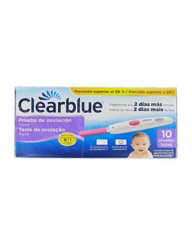 CLEARBLUE TEST OVULACION DIGITAL 10 TEST 3 CLEARBLUE TEST OVULACION DIGITAL 10 TEST