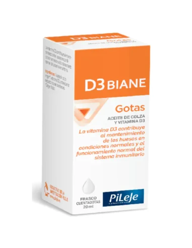 PILEJE D3 BIANE VITAMINA D 600 GOTAS 20 ML 3 PILEJE D3 BIANE VITAMINA D 600 GOTAS 20 ML