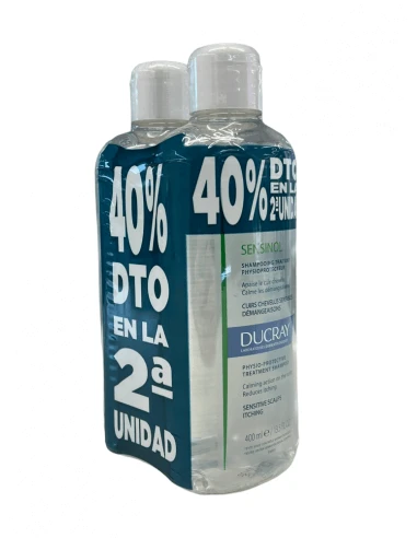 DUCRAY SENSINOL CHAMPU FISIOPROTECTOR 400M DUPLO 3 DUCRAY SENSINOL CHAMPU FISIOPROTECTOR 400M DUPLO