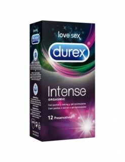 DUREX PRESERVATIVO INTENSE ORGASMO 12 UNIDADES.