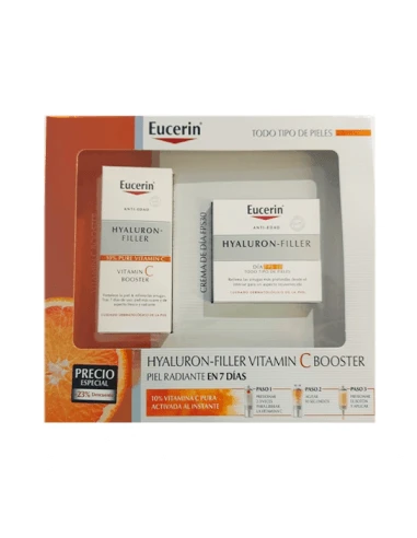 EUCERIN HYALURON-FILLER VITAMIN C BOOSTER COFRE 3 EUCERIN HYALURON-FILLER VITAMIN C BOOSTER COFRE