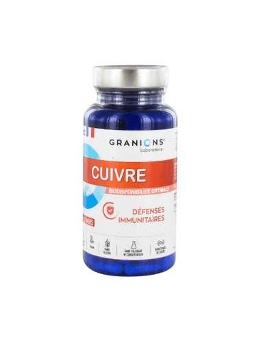 GRANIONS COBRE 60 CÁPSULAS 3 GRANIONS COBRE 60 CÁPSULAS