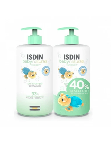 ISDIN BABY NATURALS GEL-CHAMPÚ DUPLO 2 X 750 ML 3 ISDIN BABY NATURALS GEL-CHAMPÚ DUPLO 2 X 750 ML