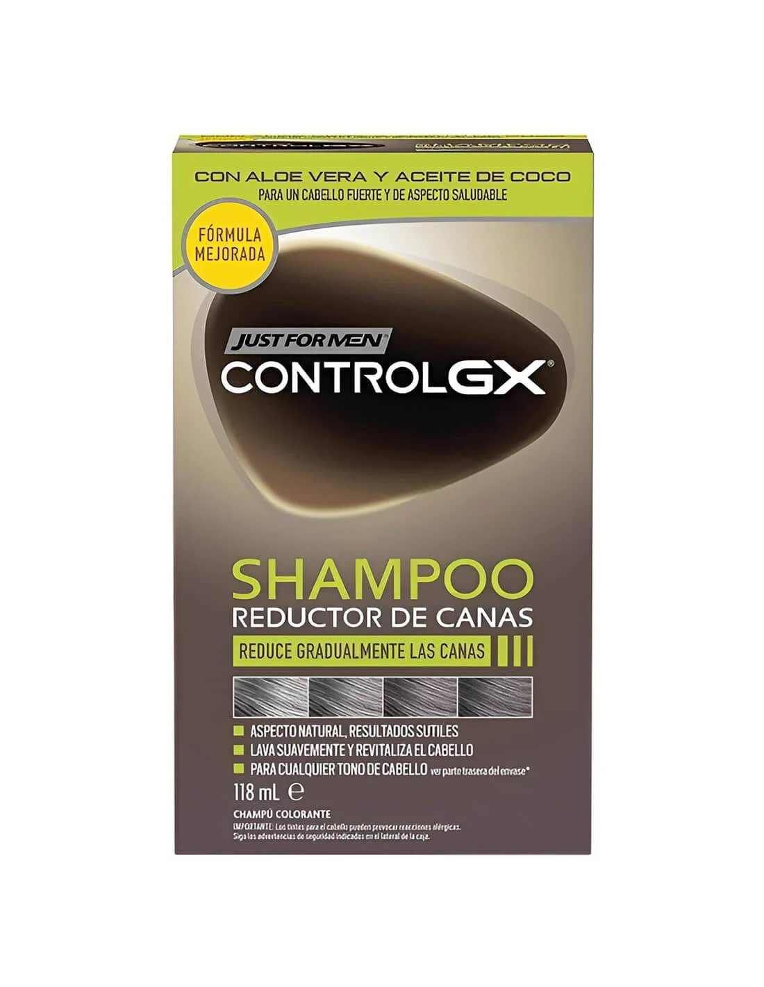 JUST FOR MEN CONTROL GX CHAMPU REDUCTOR DE CANAS 4 JUST FOR MEN CONTROL GX CHAMPU REDUCTOR DE CANAS - Imagen 2