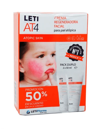 LETI AT4 CREMA REGENADORA FACIAL 50 ML DUPLO 3 LETI AT4 CREMA REGENADORA FACIAL 50 ML DUPLO