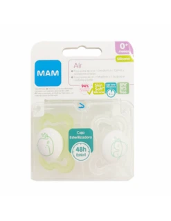 MAM CHUPETE SILICONA AIR 0+ MESES 2 UNIDADES