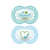 MAM CHUPETE SILICONA ORIGINAL + 6 M VERDE 2 UND