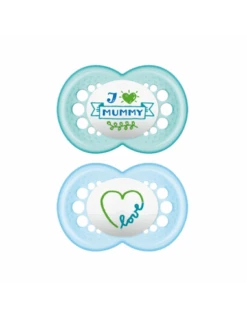 MAM CHUPETE SILICONA ORIGINAL + 6 M VERDE 2 UND