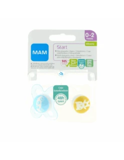 MAM CHUPETE SILICONA START 0-2 M AZUL