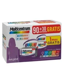 MULTICENTRUM MUJER 90 COMPRIMIDOS + 30 GRATIS PACK