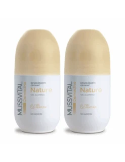 MUSSVITAL DERMACTIVE DESODORANTE NATURE SIN ALUMINIO DUPLO 2 X 75 ML