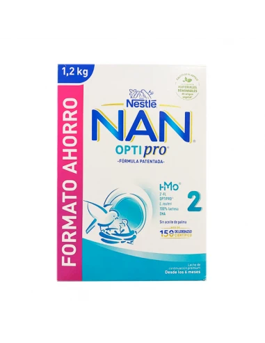 Nestlé® NESTLÉ NAN OPTIPRO 2 LECHE CONTINUACIÓN 1200 G 3 Nestlé® NESTLÉ NAN OPTIPRO 2 LECHE CONTINUACIÓN 1200 G