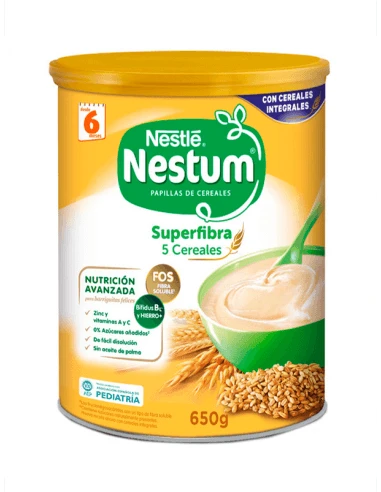 Nestlé® NESTLÉ NESTUM SUPERFIBRA 5 CEREALES 650 G 3 Nestlé® NESTLÉ NESTUM SUPERFIBRA 5 CEREALES 650 G
