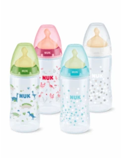 NUK BIBERÓN LÁTEX BOCA ANCHA T1 M 300 ML