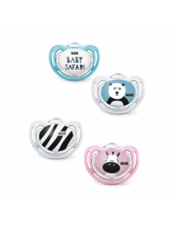 NUK CHUPETE FREESTYLE BABY SAFARI SILICONA 6-18 MESES 2 UNIDADES