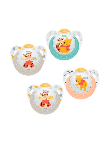 NUK CHUPETE TRENDLINE WINNIE THE POOH LÁTEX 0-6 MESES 2 UNIDADES 3 NUK CHUPETE TRENDLINE WINNIE THE POOH LÁTEX 0-6 MESES 2 UNIDADES