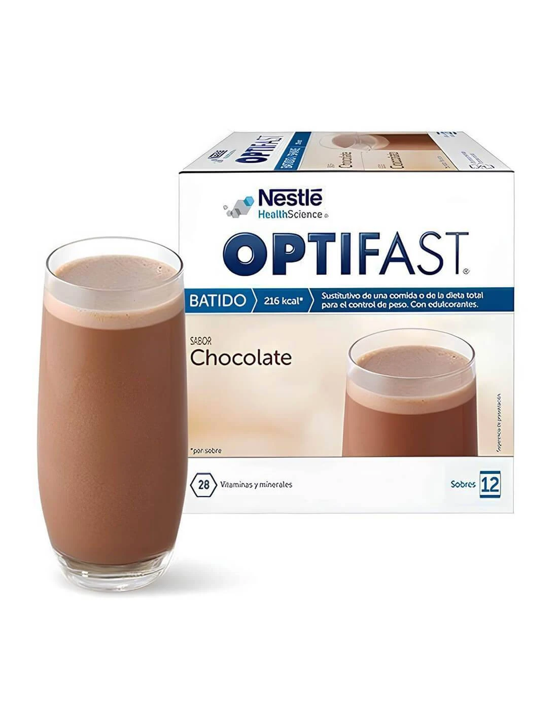 Nestlé® OPTIFAST BATIDO CHOCOLATE DUPLO 2 X 12 SOBRES 4 Nestlé® OPTIFAST BATIDO CHOCOLATE DUPLO 2 X 12 SOBRES - Imagen 2