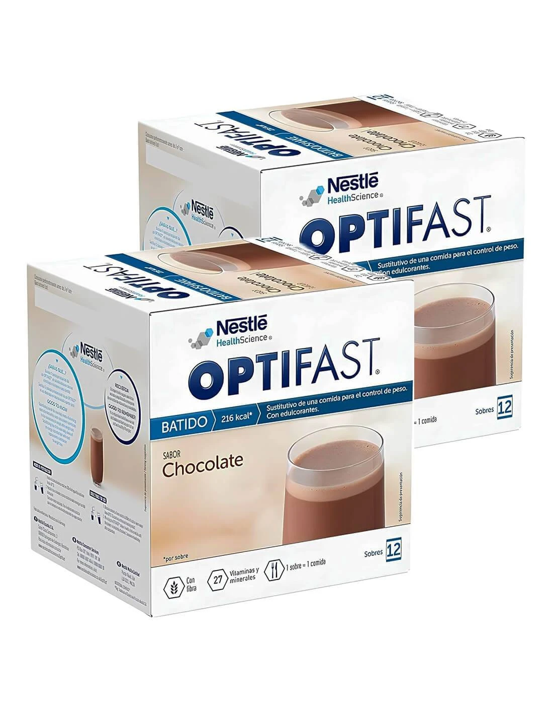 Nestlé® OPTIFAST BATIDO CHOCOLATE DUPLO 2 X 12 SOBRES 3 Nestlé® OPTIFAST BATIDO CHOCOLATE DUPLO 2 X 12 SOBRES