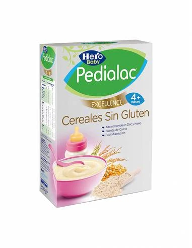 HERO BABY PEDIALAC PAPILLA CEREAL SIN GLUTEN 500 G 3 HERO BABY PEDIALAC PAPILLA CEREAL SIN GLUTEN 500 G