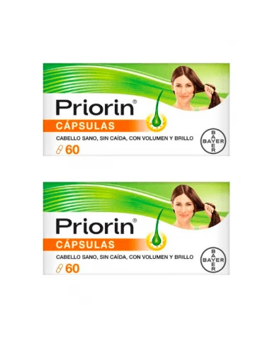 Bayer PRIORIN 60 CAPSULAS PACK DUPLO 3 Bayer PRIORIN 60 CAPSULAS PACK DUPLO