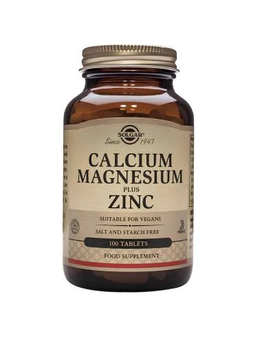 SOLGAR CALCIO MAGNESIO PLUS ZINC 100 COMP 3 SOLGAR CALCIO MAGNESIO PLUS ZINC 100 COMP