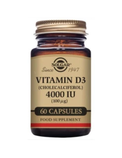 SOLGAR VITAMIN D3 4000 UI (100UG) 60 CAPSULAS