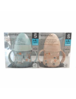 SUAVINEX BIBERÓN SILICONA ENTRENA ASAS +4 MESES 150 ML