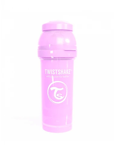 TWISTSHAKE BIBE ANTI-COLICO LILA PASTEL 260ML 3 TWISTSHAKE BIBE ANTI-COLICO LILA PASTEL 260ML