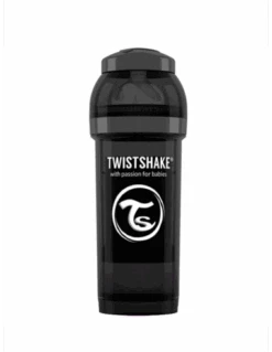 TWISTSHAKE BIBERÓN ANTICÓLICO NEGRO + 2 MESES 260 ML