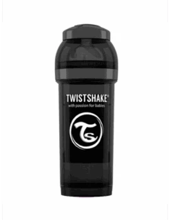 TWISTSHAKE BIBERÓN ANTICÓLICO NEGRO + 4 MESES 330 ML