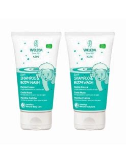 WELEDA CHAMPÚ Y GEL 2 EN 1 PARA NIÑOS MENTA FRESCA DUPLO 2 X 150 ML