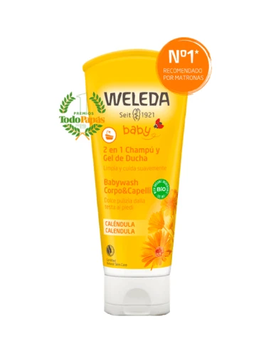 WELEDA GEL CHAMPU DUCHA CALENDULA BEBE 200 ML. 3 WELEDA GEL CHAMPU DUCHA CALENDULA BEBE 200 ML.